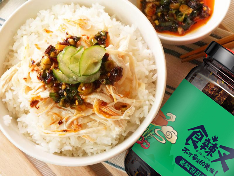 食辣叉香辣香菇醬拌飯 食辣叉香辣香菇醬拌飯